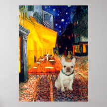 French Bulldog 1 - Terrace Cafe Print