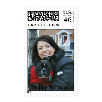 french bulldog_2129, Happy Holidays! Postage