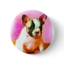 French Bulldog Art Pins