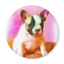French Bulldog Art Magnets
