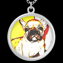 French Bulldog Art necklaces
