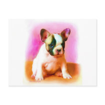 French Bulldog Art postcard