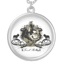 French Bulldog Artistic Dog Breed Urban Art necklaces