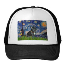 French Bulldog (black 11) - Starry Night Hat