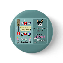 French Bulldog Bowling Night Pin