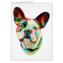 French Bulldog Bright Bust cards