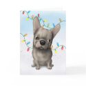 French Bulldog (Buff) Christmas card