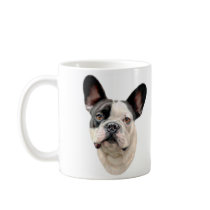 French Bulldog BW Bust Mugs