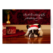 French Bulldog Christmas Card