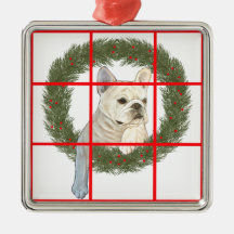 French Bulldog Christmas Design Christmas Ornament