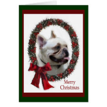 French Bulldog Christmas Gifts Greeting Cards