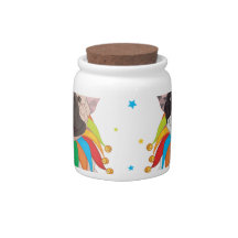 French Bulldog Clown - Support French Bulldog Club Candy Dishes
