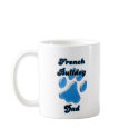 French Bulldog Dad Blue Pawprint mugs by GreyWolfCreation French Bulldog Dad Blue Pawprint mugs