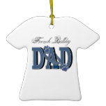 French Bulldog DAD Christmas Tree Ornament
