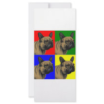 French Bulldog Does Primary Rack Card Template