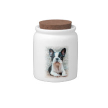 French bulldog dog candy dishes
