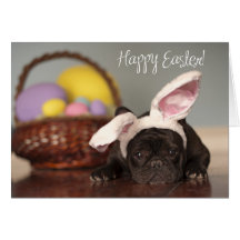 French Bulldog Easter Card!