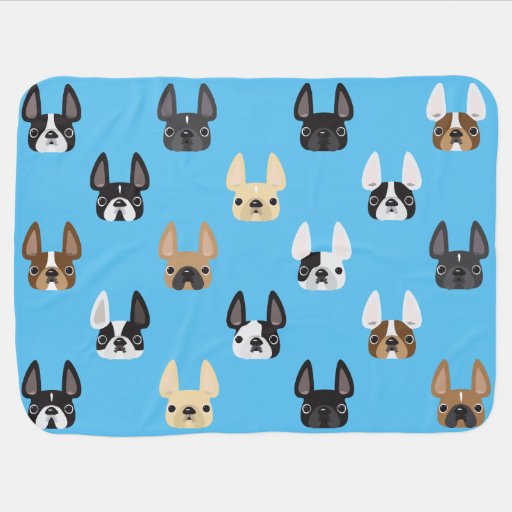 French Bulldog & Friends Fleece Baby Blanket Zazzle