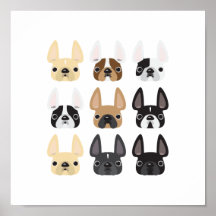 French Bulldog Friends Print