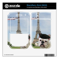 French bulldog in Paris BlackBerry Bold (9650) Blackberry Bold Skin