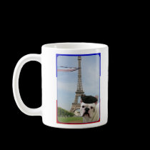 French Bulldog in Paris mug mugs