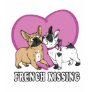 French (bulldog) Kissing T Shirt