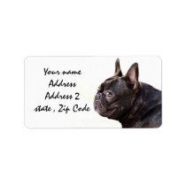 French Bulldog Custom Address Label