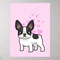 French Bulldog Love Poster