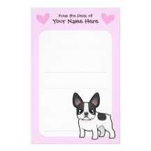 French Bulldog Love Stationery Paper