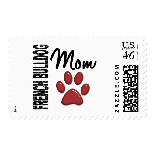 French Bulldog Mom 2 Stamps