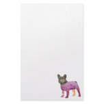 French Bulldog Patchwork Pet Stationary Custom Stationery