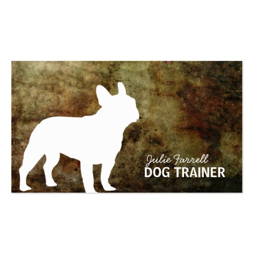 French Bulldog Pet Realated Business Cards (front side)