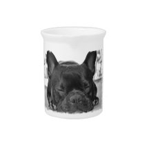 French Bulldog Pitcher