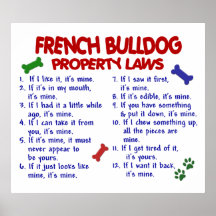 FRENCH BULLDOG PL2 POSTERS