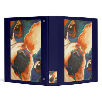 French Bulldog Portrait 3 Ring Binders