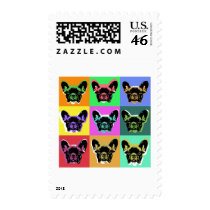 French bulldog postage stamps