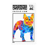 French Bulldog Postage Stamp