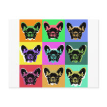 French bulldog postcard