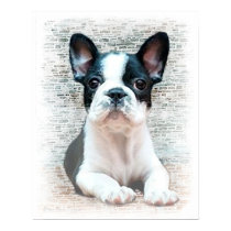 French bulldog poster
