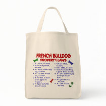 FRENCH BULLDOG Property Laws 2 Canvas Bags