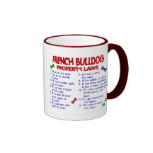 FRENCH BULLDOG Property Laws 2 Mugs
