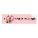 French bulldog puppy bumper sticker bumper stickers