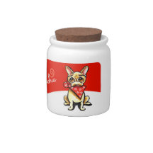 French Bulldog Puppy Love Valentine Candy Dishes