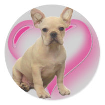 French bulldog puppy stickers