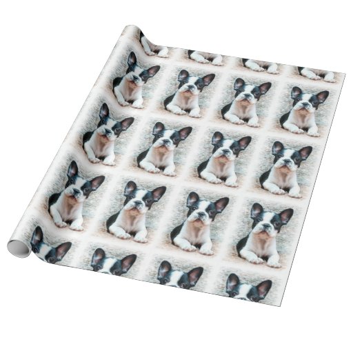 French Bulldog puppy Wrapping Paper Zazzle