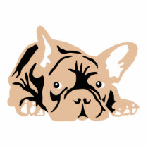 French Bulldog rose photo sculptures by doggenhaus French Bulldog rose photo sculptures
