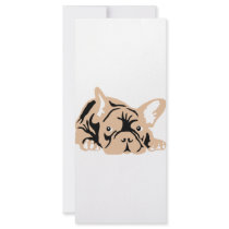 French Bulldog rose Customized Rack Card