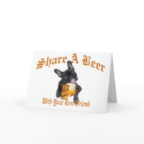 French Bulldog Shares A Beer cards