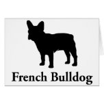 French Bulldog Silhouette cards