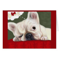 French Bulldog Sweet Dreams Greeting Card